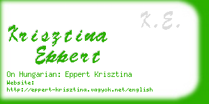 krisztina eppert business card